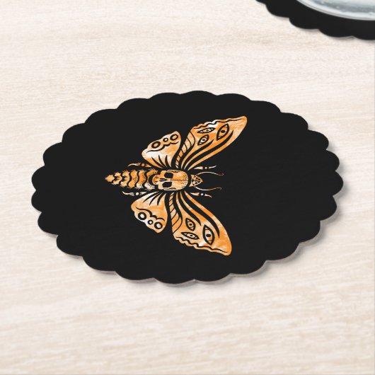Totenkopfmoth Untersetzer (angewinkelt)