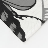 Totenkopfmotte Fleecedecke (Ecke)