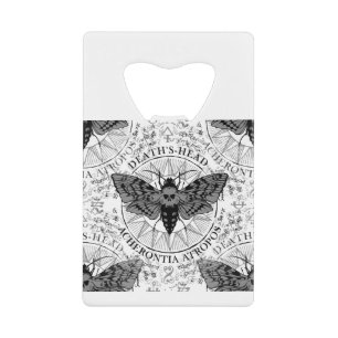 Totenkopfmotte Geldbeutel Flaschenöffner