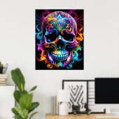 Totenkopfposter Poster (Heimbüro)