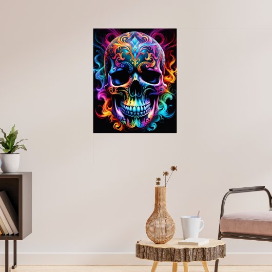 Totenkopfposter Poster (Wohnzimmer 3)