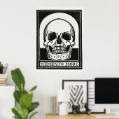 Totenkopfposter Poster (Heimbüro)