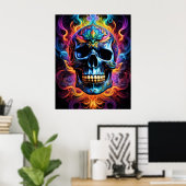 Totenkopfposter Poster (Heimbüro)