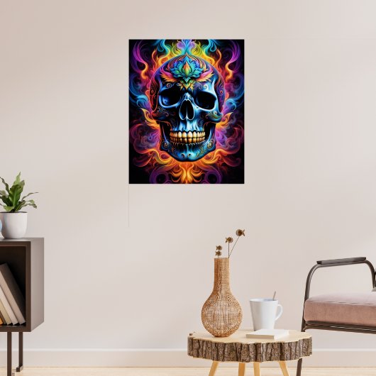 Totenkopfposter Poster (Wohnzimmer 3)