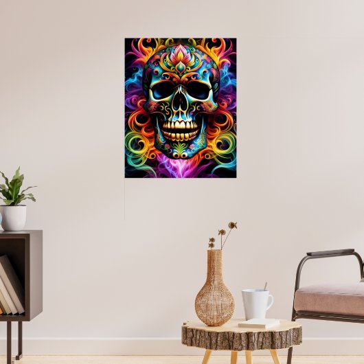Totenkopfposter Poster (Wohnzimmer 3)