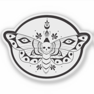 Totenkopfschwärmer Aufkleber