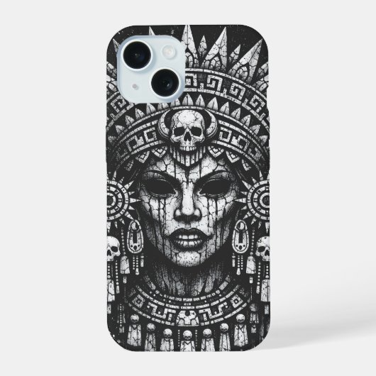 Totenkronenpriesterin — von BurnsInHell iPhone 15 Hülle (Rückseite)