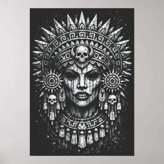 Totenkronenpriesterin — von BurnsInHell Poster (Vorne)