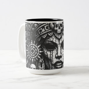 Totenkronenpriesterin — von BurnsInHell Zweifarbige Tasse