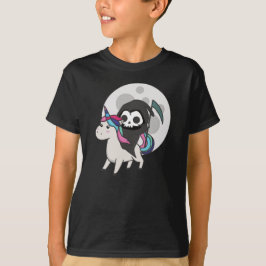 Totenrennen Einhorn Funny Unicorns Mond T-Shirt