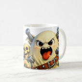 Totenschädel-Geist Kaffeetasse (VorderseiteRechts)