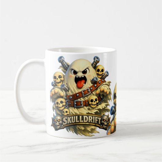 Totenschädel-Geist Kaffeetasse (Links)