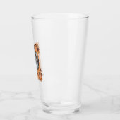 Totenschädel Herbst Bogen Halloween Glas (Links)