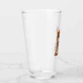 Totenschädel Herbst Bogen Halloween Glas (Rechts)