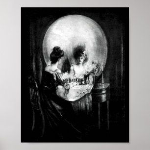 Totenschädel-Illusion alles ist Eitelkeit  Poster