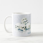 Totenschädel im Schnee Kaffeetasse (Links)