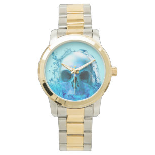 Totenschädel im Wasser Armbanduhr