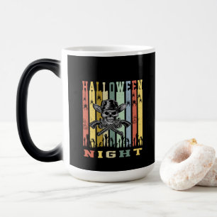 Totenschädel Pistole, Halloween Nacht Verwandlungstasse