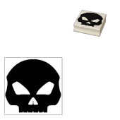 Totenschädel Silhouette Briefmarke Gummistempel (Stempel)