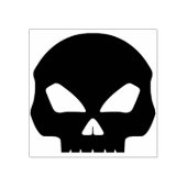 Totenschädel Silhouette Briefmarke Gummistempel (Prägung)