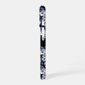 Totenschädel unter Blumen iPhone 16 Hülle (Linke Seite)