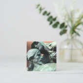 Totensterben Quadratische Visitenkarte (Stehend Vorderseite)