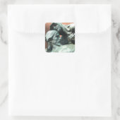 Totensterben Quadratischer Aufkleber (Tasche)