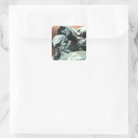 Totensterben Quadratischer Aufkleber (Tasche)