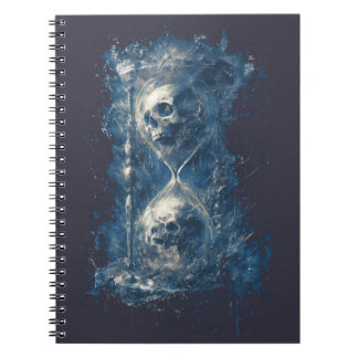 Totenstundenglas-Gotik-Dunkelkunst-Notizbuch Notizblock