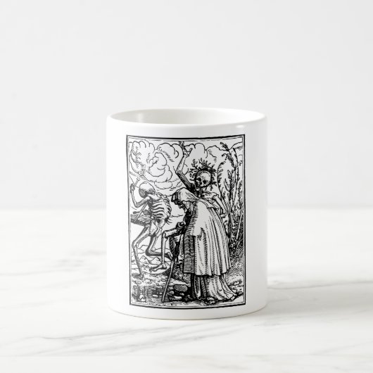 Totentanz, Dance of macabre (Holbein) Kaffeetasse (Mittel)
