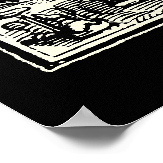 Totentanz, Dance of macabre (Holbein) Poster (Ecke)