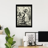 Totentanz, Dance of macabre (Holbein) Poster (Heimbüro)