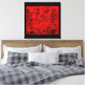Totentanz / Dance of macabre Leinwanddruck (Insitu (Schlafzimmer))