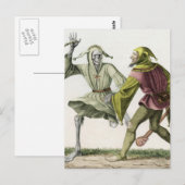 Totentanz - Der Narr Postkarte (Vorne/Hinten)