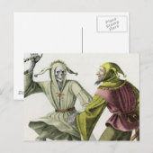 Totentanz - Der Narr Postkarte (Vorne/Hinten)