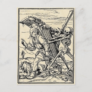 Totentanz, Die Händler-Postkarte Postkarte