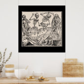 Totentanz / Tanz von Makabre Poster (Küche)
