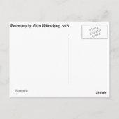 Totentanz Tod und die Postkarte des Jungen (Rückseite)