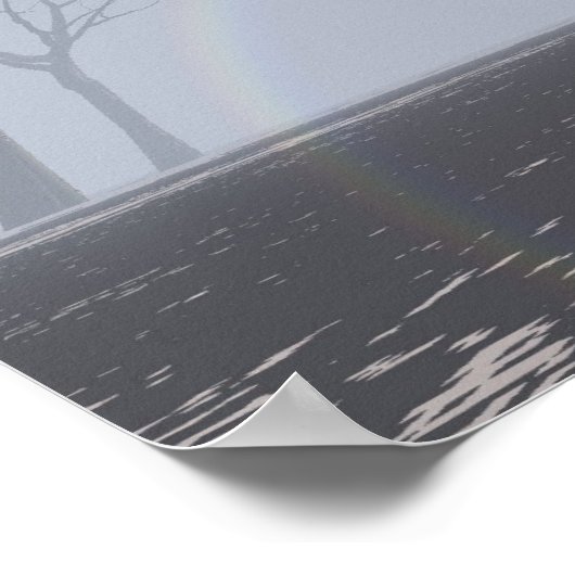 Totenwald im Nebel Poster (Ecke)