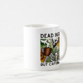 Toter, aber koffeinierter, lustiger Kaffee lange Kaffeetasse (VorderseiteRechts)