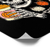 Toter, aber scharfer Kürbiskugel Der Trinkfall des Poster (Ecke)