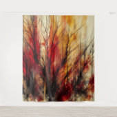 Toter Baum 1 - Wasserfarbe Wandteppich (Vorderseite)