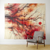 Toter Baum 4 - Wasserfarbe Wandteppich (Beispiel (Horizontal))