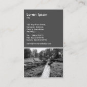 Toter Baum - 70pc grau Visitenkarte (Rückseite)