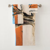 Toter Baum in Deadvlei, Namibia Badhandtuch Set (Insitu)