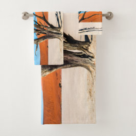 Toter Baum in Deadvlei, Namibia Badhandtuch Set