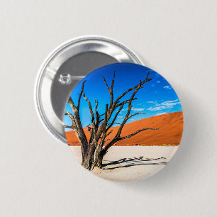 Toter Baum in Deadvlei, Namibia Button