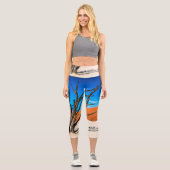 Toter Baum in Deadvlei, Namibia Capri Leggings (Vorderseite)