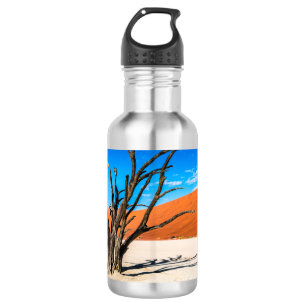 Toter Baum in Deadvlei, Namibia Edelstahlflasche