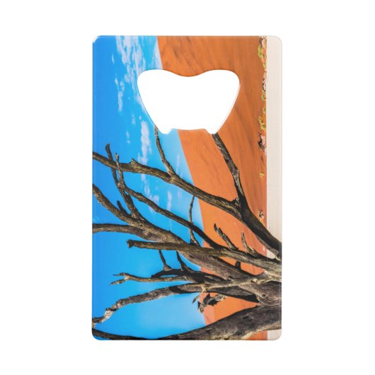 Toter Baum in Deadvlei, Namibia Geldbeutel Flaschenöffner (Rückseite)